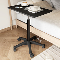 Station de travail réglable, petite table roulante de chevet, table d'angle pour salon, étagère latérale mobile pour la maison