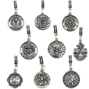 Yiwu Huilin-colgante de plata antigua de la Fuerza Aérea, protector de la costa del ejército de San Cristóbal, cuentas flotantes de EE. UU., IMG 2438 - Product Image 1