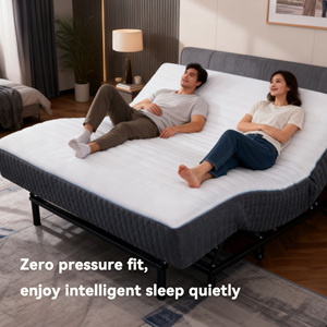 ที่นอนเมมโมรี่โฟมปรับระดับได้เงียบ ดีไซน์ทันสมัย ขนาดใหญ่ สำหรับใช้ในบ้าน โรงแรม โรงเรียน ควบคุมได้สองจุด รับประกัน 3 ปี - Product Image 1