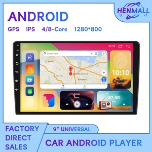 Henmall 9 "phổ 6580 1024*600p IPS màn hình 4 core 2G + 32G Car DVD Player Stereo âm thanh 2 DIN Android Car đài phát thanh GPS navigation - Product Image 2