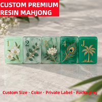 Tuiles de Mahjong en Résine Vert Jade Multi-Tons OEM ODM – Échantillon Disponible – Fabrication Personnalisée en Usine