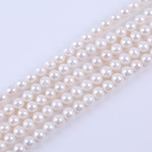 Perles de pomme de terre blanches d'eau douce de 10-11 mm, perles en vrac, semi-finies, pour collier, bricolage, bijoux, vente en gros - Product Image 2