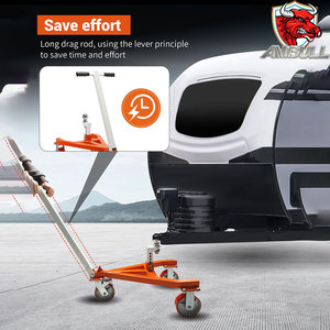 Chariot de remorque Ambull 3500 lb avec boule de 2 po et 2-5/16 po, réglable en angle, adapté aux camping-cars, bateaux, motos, jet-skis - Product Image 5