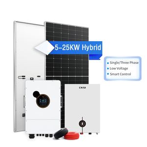 Système solaire hors réseau complet avec batterie et onduleur 5kW 10kW, panneaux solaires pour générateur solaire connecté au réseau, système d'énergie hybride - Product Image 1