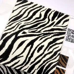 합성 pu 가죽 양각 얼룩말 동물 패턴 가방 소재 좋은 품질