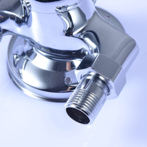 Robinet de douche Zimani à 1 poignée, avec noyau de valve en céramique, entrée 4 points pour bain et douche - Product Image 2