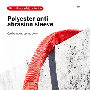 Lanière de sécurité robuste pour travaux en hauteur, protection antichute, polyester, résistance à la rupture 150 kg, boucle à connexion rapide en acier allié - Product Image 4