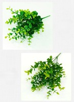 WY101202 Feuillage artificiel, buissons de feuilles vertes, fausses feuilles d'eucalyptus pour mur floral de mariage, décoration de jardin et de maison, verdure artificielle