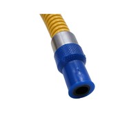 Tuyau de gaz flexible en acier inoxydable ondulé jaune, connecteur de gaz, pièce de rechange pour chauffe-eau