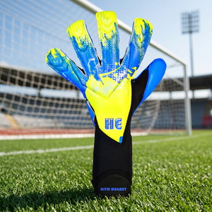 <b>Super</b> Soft Comfortable Goalkeeper Football Gloves High Manufacturers Goalkeeper Gloves for Sale Customized Rubber Logo - Product Image 2