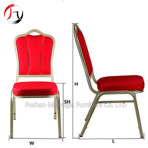 Wholesale Stackable Aluminum Banquet <strong>Chairs</strong> <strong>Red</strong> <strong>Velvet</strong> Wedding Hotel <strong>Chair</strong> - Product Image 6