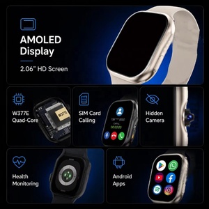 Reloj Inteligente S10 con Pantalla AMOLED: Compatible con Tarjetas SIM y Descargas de Google, Funciona en Europa, Asia y África, Monitor de Frecuencia Cardíaca - Product Image 5