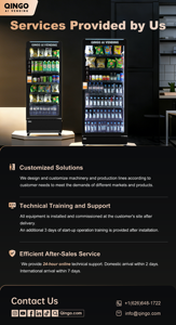 ตู้จำหน่ายเครื่องดื่มและขนมขบเคี้ยวแบบหยอดเหรียญ ระบบจัดการผ่านคลาวด์ รองรับ SDK หน้าจอสัมผัส เปิดให้บริการตลอด 24 ชั่วโมง ราคาสำหรับโรงเรียน - Product Image 2