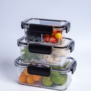 Moderna Caja de Plástico Transparente PP para Alimentos, para Uso en la Cocina, Sellada, para Conservación en el Refrigerador, Práctica Caja de Almacenamiento de Alimentos y Frutas - Product Image 3