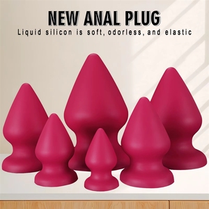 シリコン製超大型アナルプラグ 男女兼用 ソフト無臭弾性拡張器 大人のおもちゃ - Product Image 3