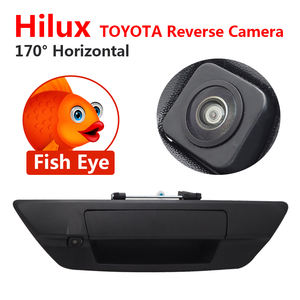 Cámara de respaldo para coche, videocámara de visión nocturna con mango de puerta trasera, para Toyota Hilux, Fisheye Revo, vivo, Limited, invencible, 2015-2019 - Product Image 2