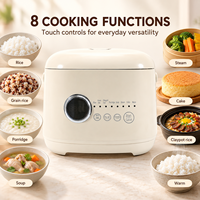 Cuisinière à riz numérique 5L, format familial, avec 8 programmes de cuisson, minuterie préréglée et fonction maintien au chaud