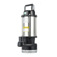 Pompe à eau submersible multi-étages à haut débit et haute pression avec interrupteur à flotteur en acier inoxydable et fil 100% cuivre OEM pour applications potables