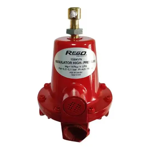 Industrial gas burner REGO 1584VN Pressure Reducing Valve Gas Burner Regulator Connection with Gasifier Adjustment Control
