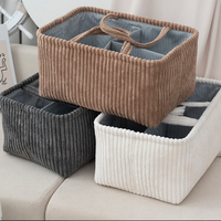 Panier suspendu carré en gros pour l'organisation et le rangement, panier portable pour vêtements et jouets de bébé, corbeille de rangement domestique