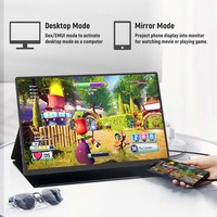 ZWBA Gaming écran tactile Lcd 4K écran tactile IPS Portable moniteur affichage Mobile ordinateur portable étendre l'écran avec 14 15 16 17 18 pouces
