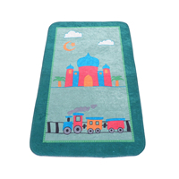 Tapis de prière Sajadah pour enfants musulmans, commande en gros, polyester de haute qualité, rembourrés, lavables, imprimés résistants à la décoloration pour les écoles de prière