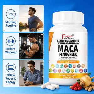 Nouveauté Shecome Maca Supplement Tongkat Ali Ginseng Aide à l'agrandissement du pénis Pilules Maca Capsules de vitalité masculine pour adultes - Product Image 2