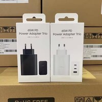 Prix usine 65W PD TYPE C chargeur Super rapide 3 Ports EP-T6530 USB-C adaptateur secteur pour Samsung Galaxy S22 S23 Ultra