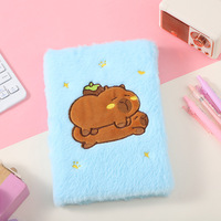 Portable Journal Exercices Livres Dessin Animé Mignon Capybara En Peluche Relié Cahier Promotionnel Papeterie Fournitures Scolaires Pour Enfants