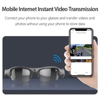 Lunettes intelligentes avec caméra, lunettes vidéo HD 1080P et lunettes d'enregistrement audio pour hommes/femmes