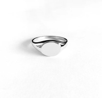 Bague signet ovale en acier inoxydable Inspire pour Chevalier, bague signet personnalisée, bijoux unisexe, cadeau