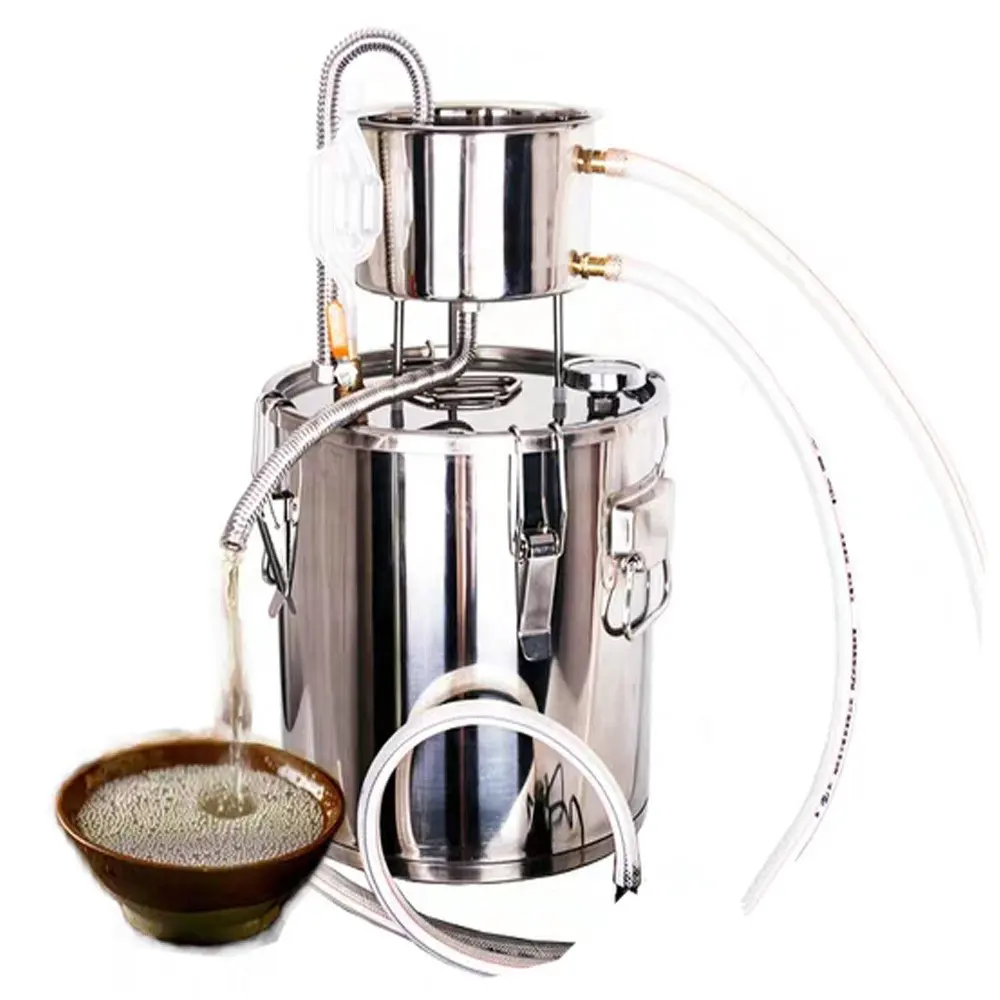 Home Alcohol Brewing Machinery Stainless Steel Purslane Hydrolat Distiller 36L