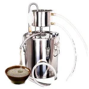 Machines de brassage d'alcool à domicile en acier inoxydable Purslane Hydrolat Distiller 36L