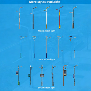 เสาไฟถนนอัจฉริยะสำหรับเมืองอัจฉริยะ พร้อมกล้องวงจรปิด ชุบกัลวาไนซ์แบบจุ่มร้อน ผลิตจากเหล็ก Q235 - Product Image 6