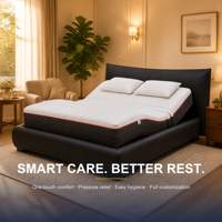 Cama Inteligente con 4 Modos Preestablecidos, Soporte de Espuma de 3 Zonas, Alarma de Despertador Suave, Control por Aplicación para Proyectos Hoteleros, Suministro al por Mayor de Fábrica