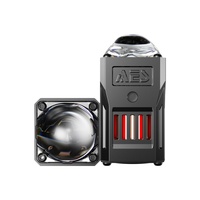 Luz Auxiliar LED SC003, Lente de Proyector Tricolor 6000K+3000K 30W, Luz Plana para Motocicleta, Luces para Parrilla de Coche
