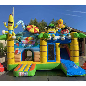 Château gonflable commercial à thème banane coloré, très populaire, avec toboggan, pour divertissement extérieur ou <span class=keywords><strong>location</strong></span> d'équipements de fête - Product Image 6