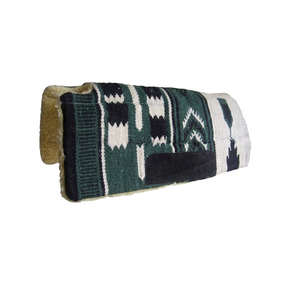 Woolen All-Purpose Saddle <b>Pad</b> for Horses with Fur Lining and <b>Cushion</b> Filling - Product Image 1