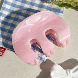 Pinzas de Pelo Brillantes de Alta Calidad de 8.5cm, Pinzas de Garra para Cola de Caballo, Pinzas de Pelo Tipo Tiburón para la Parte Trasera de la Cabeza, Pinzas para Peinados Semi-Arreglados, Estilo Fiesta - Product Image 6