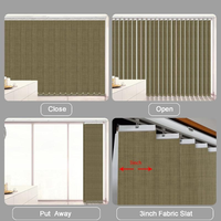 Stores verticaux modernes en tissu texturé uni de haute qualité, avec taille personnalisable et design durable pour chambres à coucher