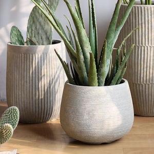 Macetero Redondo <span class=keywords><strong>para</strong></span> Decoración de Centros Comerciales, Hogares y Hoteles, Maceta <span class=keywords><strong>para</strong></span> Palmeras con Bandeja, Macetas de Fibra de Vidrio <span class=keywords><strong>para</strong></span> Jardín y Vestíbulo - Product Image 6