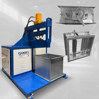 Solución KINGREAL: Máquina remachadora de compuertas HVAC de alta velocidad, prensa remachadora robótica neumática para conductos de aire HVAC