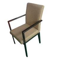 Chaise dinante en aluminium tapissée confortable surdimensionnée avec l'accoudoir pour des Ql-B127 plus âgés