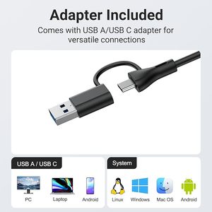 Altavoces para computadora con micrófono para PC de escritorio, altavoces USB para monitor con clip, barra de sonido con cable para computadora portátil - Product Image 6