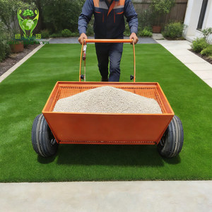 Machine à pousser manuelle pour le remplissage de <span class=keywords><strong>gazon</strong></span> artificiel, épandeur de granulés de sable, de caoutchouc et de béton - Product Image 1