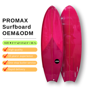 Tablas de Surf Cortas OEM para Deportes Acuáticos, Tabla de Surf de Fibra de Vidrio de Alto Rendimiento, Tabla de Surf Fishboard_02, Tabla de Surf de Tela de Fibra de Vidrio - Product Image 3