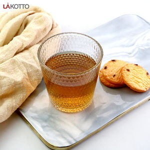 Gelas Bundar Gelas Bir Tebal Permukaan Sarang Lebah Gelas Kaca <span class=keywords><strong>Vodka</strong></span> Es untuk Pertandingan Sepak Bola Klub - Product Image 5