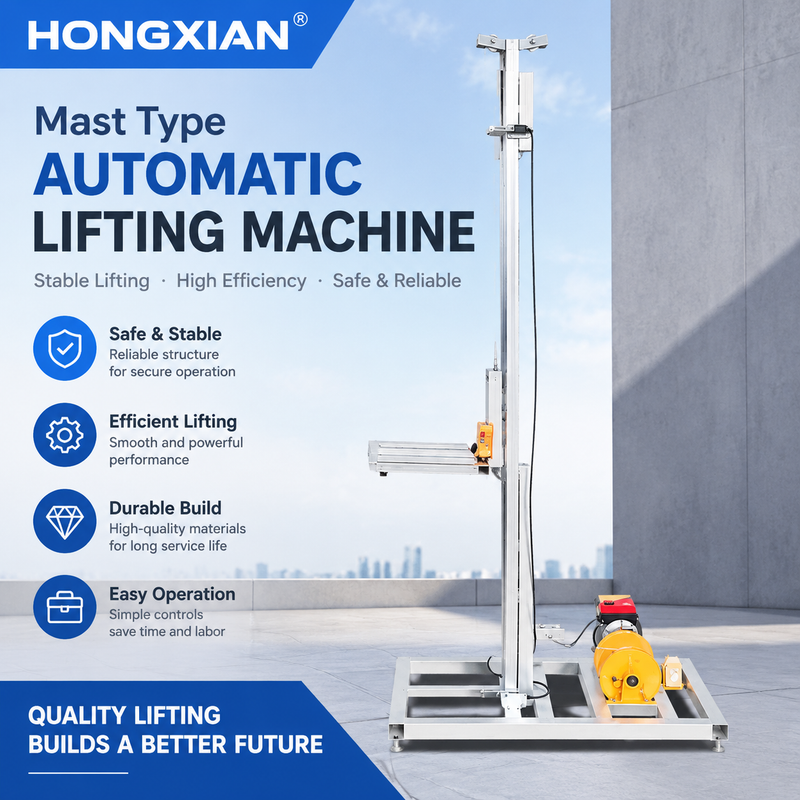 100kg Automatic Roman Column Casting Hoist, 3-15m Single-Column Mini ...