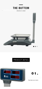 Báscula Electrónica Comercial Veidt para Pesar Sandías y Plátanos, Plataforma de 40 kg, Modelo 14191-4057F - Product Image 2