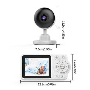 Monitor Inteligente para Bebés y Mascotas con Cámara y Audio, Pantalla de 2.8 Pulgadas 480P, Zoom 4X, Vigilancia del Sueño, Visión Nocturna IR, Audio Bidireccional - Product Image 3